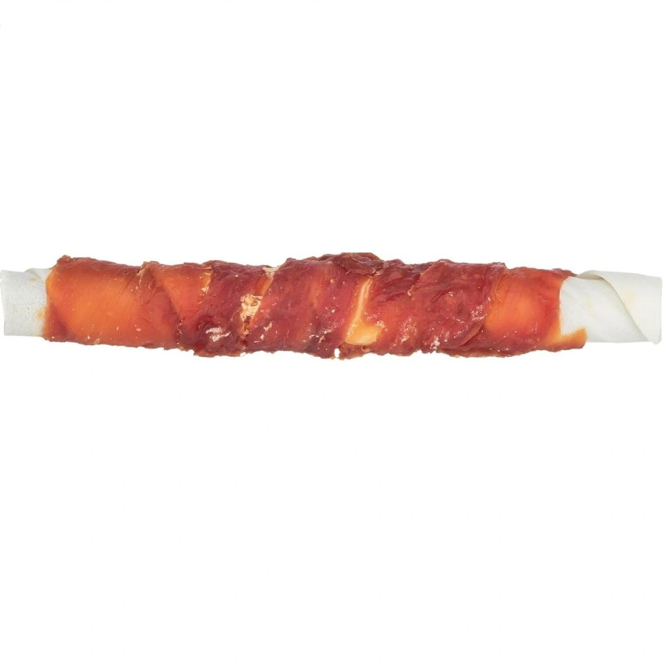 Denta Fun Tyggerulle med and og kyllingelever 17 cm - lækker hundesnack